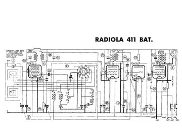 SRA 411 ;Battery Model schematic circuit diagram
